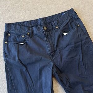 Polo Ralph Lauren Chino Pants Mens Blue Stretch Straight Fit Size 34x30